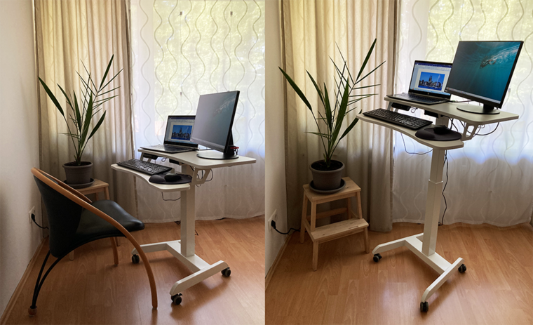 Home office - Small Electric Sit-Stand Desk - Updesk High