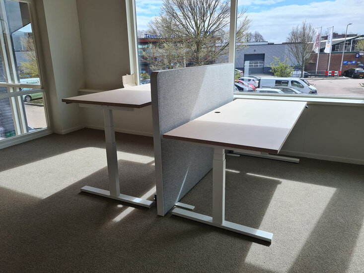 Elektrisch Zit-Sta Bureau - Linak SmartDesk - Worktrainer.nl