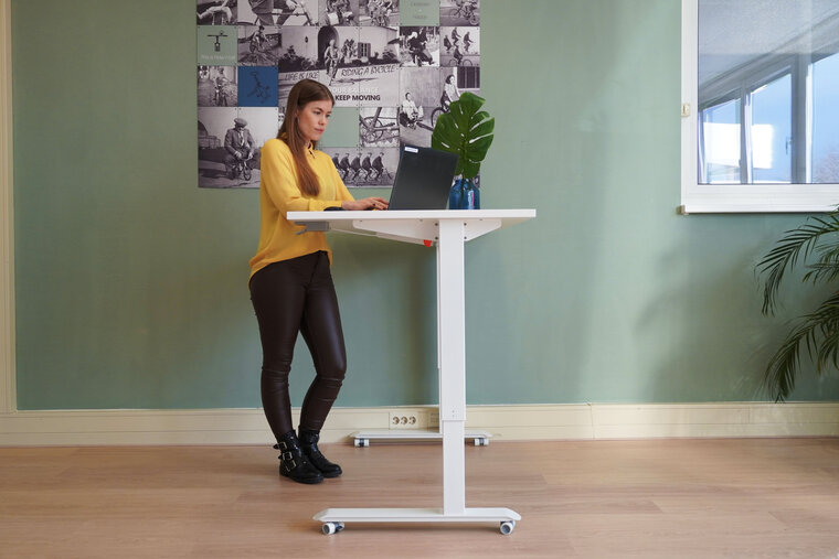 Gaslift sit-standing desk Updesk Air Worktrainer.com