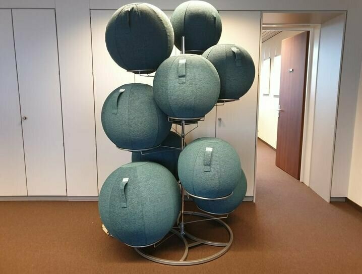 Chair ball rack