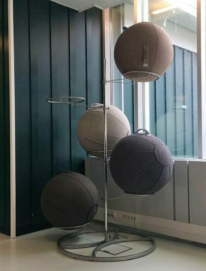 Chair ball rack