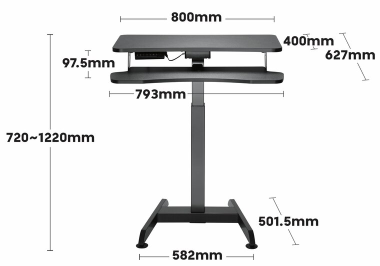 UPdesk High Elektrisch