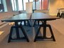 Design Hoog Laag Bureau - Elektrisch Zit-Sta Bureau - OakDesk - Worktrainer.nl 